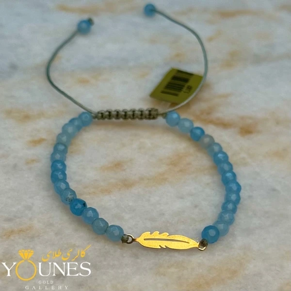 دستبند پر مینیمال ظریف طلا لیزری